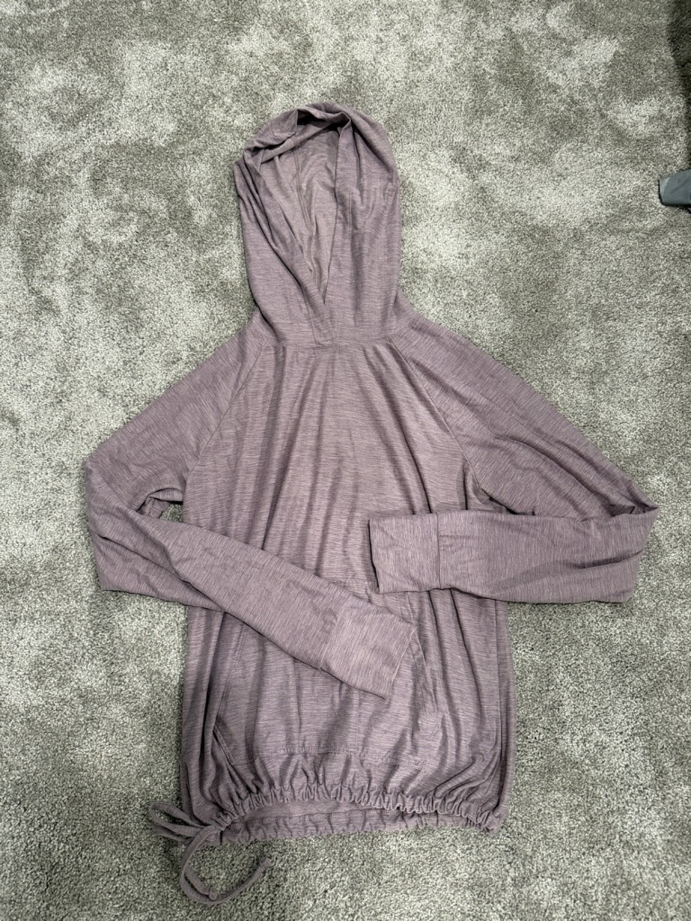 Kyodan Heathered Light Lavender Hooded Top